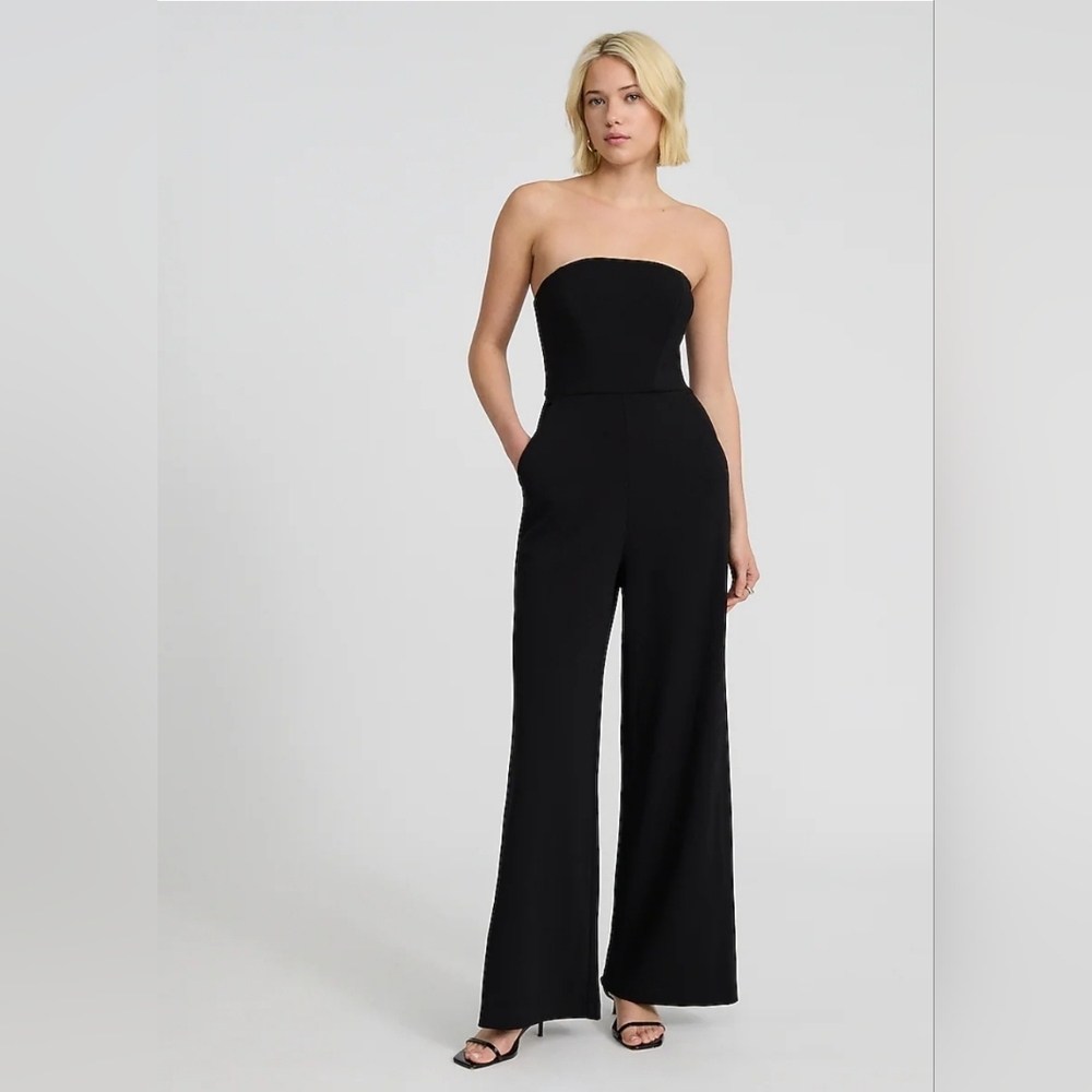 Rue21 Elegant Black Strapless Jumpsuit